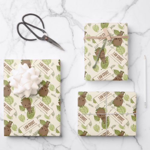 I am Groot | 1st Birthday Wrapping Paper Sheets