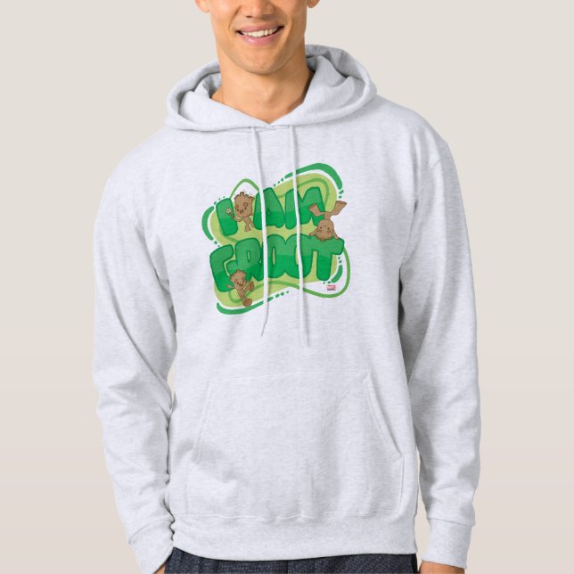 I Am Groot Character Art Text Hoodie (Front)