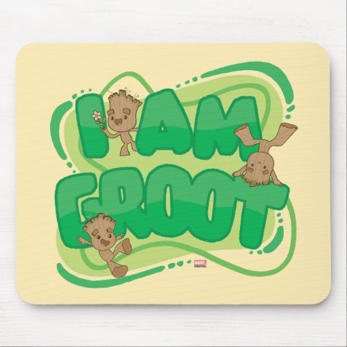 I Am Groot Character Art Text Mouse Pad