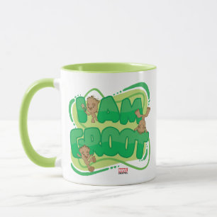 I Am Groot Character Art Text Mug