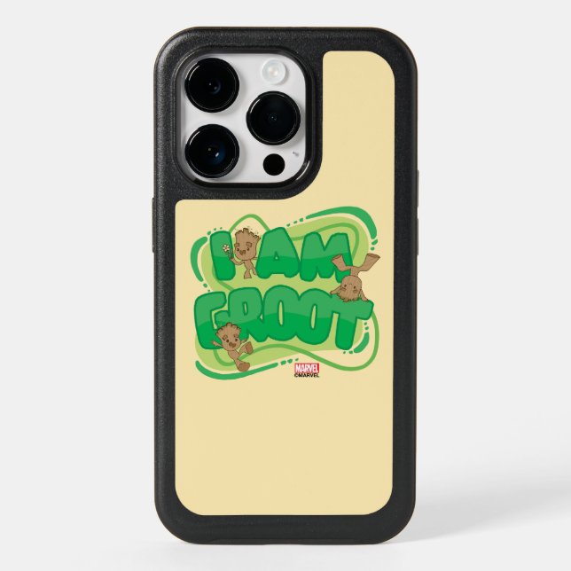 I Am Groot Character Art Text Otterbox iPhone Case (Back)