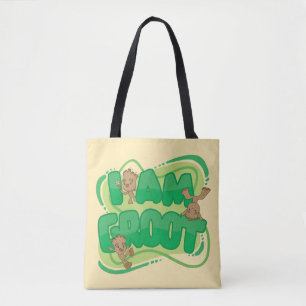 I Am Groot Character Art Text Tote Bag