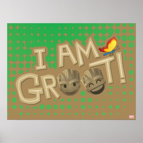 I Am Groot Emoji Poster