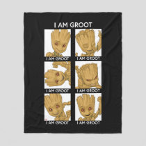 I Am Groot Mood Chart Fleece Blanket