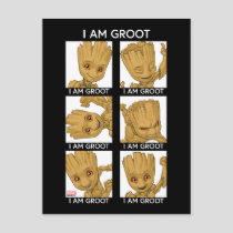 I Am Groot Mood Chart Postcard