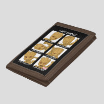 I Am Groot Mood Chart Trifold Wallet