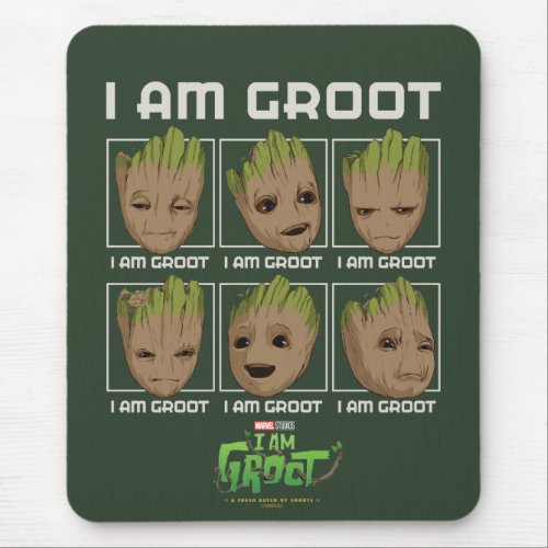 I Am Groot Moods Mouse Pad