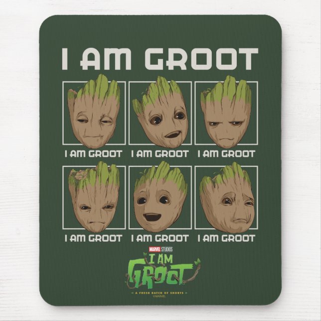 I Am Groot Moods Mouse Pad (Front)