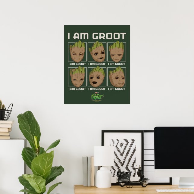 I Am Groot Moods Poster (Home Office)