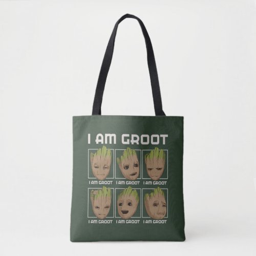 I Am Groot Moods Tote Bag