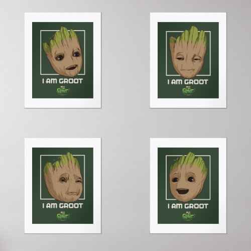 I Am Groot Moods Wall Art Sets