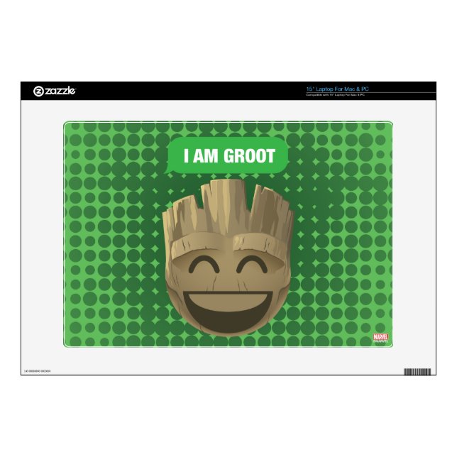 "I Am Groot" Text Emoji Decals For 15" Laptops (Product)