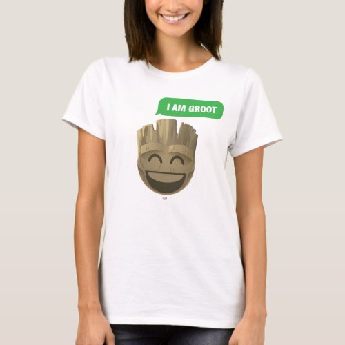 I Am Groot Text Emoji T_Shirt