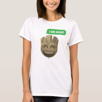 "i Am Groot" Text Emoji T-shirt by marvelemoji at Zazzle