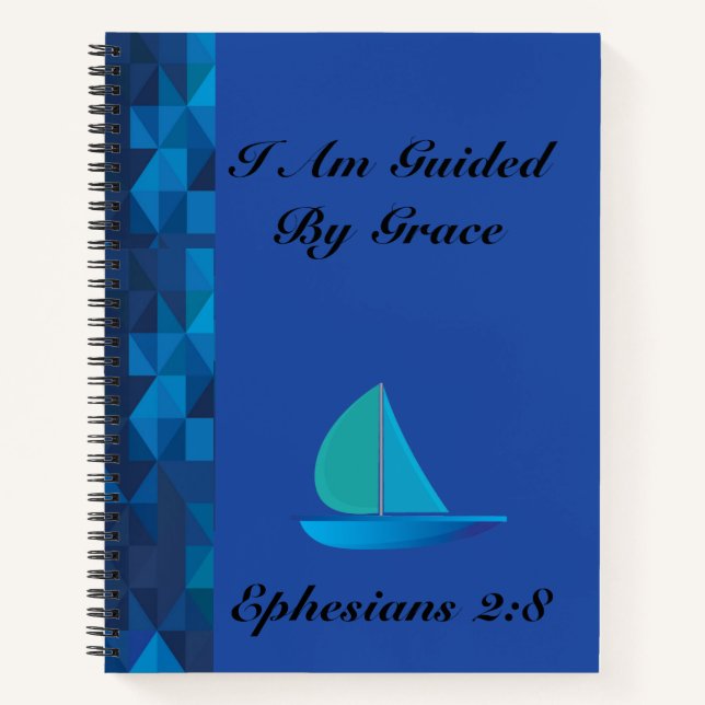I Am Guided By Grace Journal (Front)
