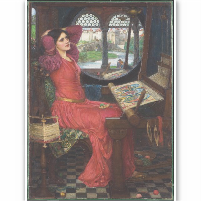 I Am Half Sick of Shadows - John Waterhouse Sticker (Front)