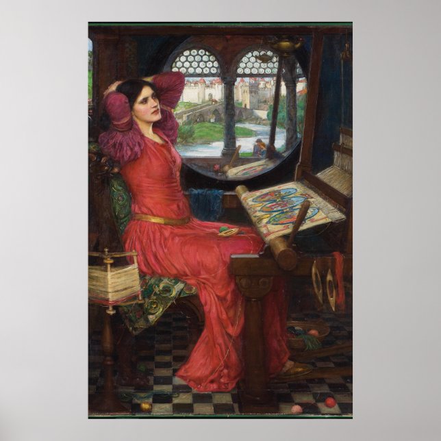 I am half-sick of shadows, said the Lady of Shalot Poster (Front)