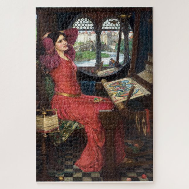 I am Half-Sick of Shadows said the Lady of Shalott Jigsaw Puzzle (Vertical)