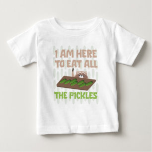 i am here to eat all the pickles Raccoon funny T- Baby T-Shirt