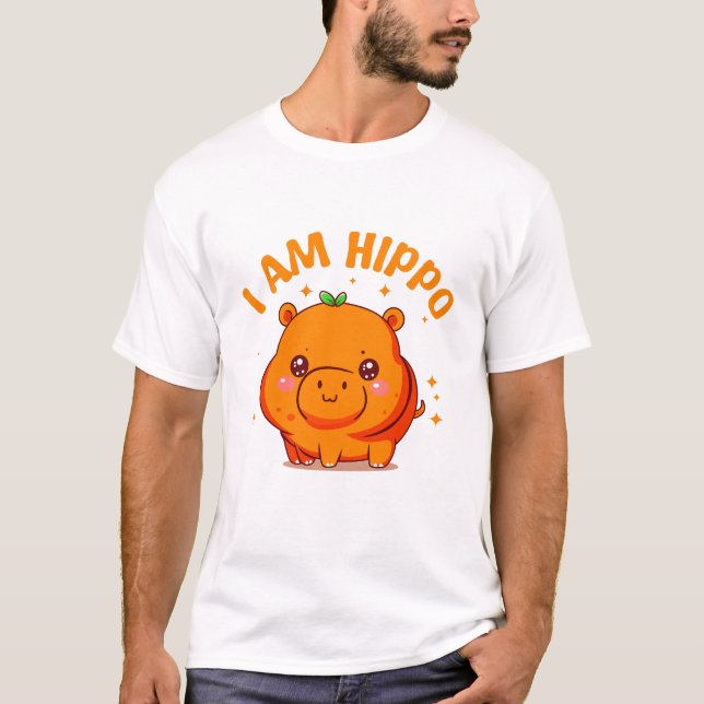 I am Hippo - Funny Hippo T-Shirt (Front)
