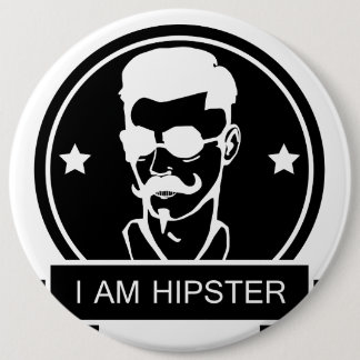 I am Hipster Pinback Button