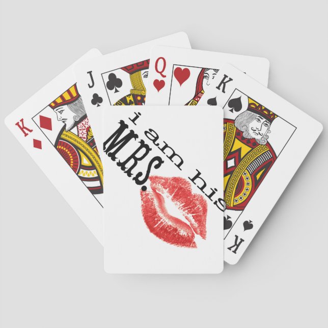 I am His Mrs. Poker Cards (Back)