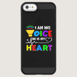 I am his Voice he is my heart Permafrost iPhone SE/5/5s Case