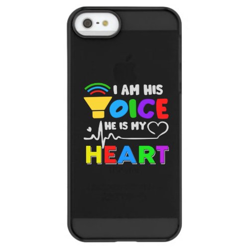 I am his Voice he is my heart Permafrost iPhone SE55s Case