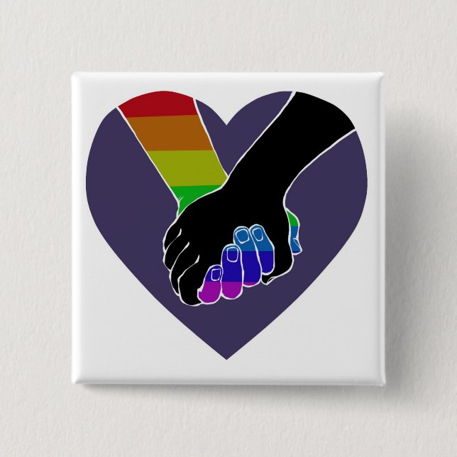 I Am Holding Your Hand (v.2) by @HugoDraws Button (Front)