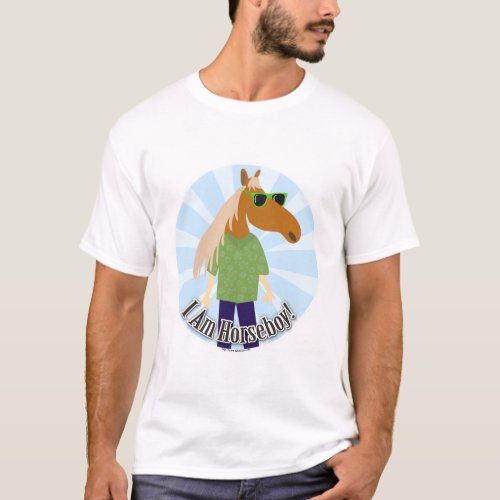 I Am Horseboy Funny Horse Head Man T_Shirt