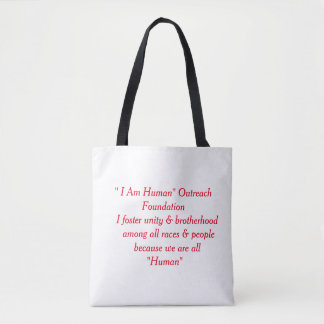 "I Am Human" Tote bag