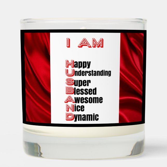 I Am Husband: Valentine's Day Scented Candle Gift  (Front)