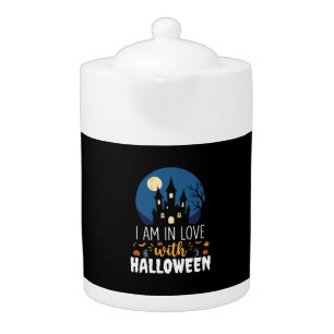 I Am In Love With Halloween Haunted Castle_1 Teapot