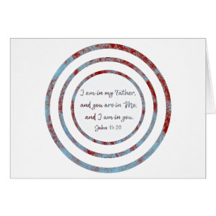 I am in my father John 14:20 Cards