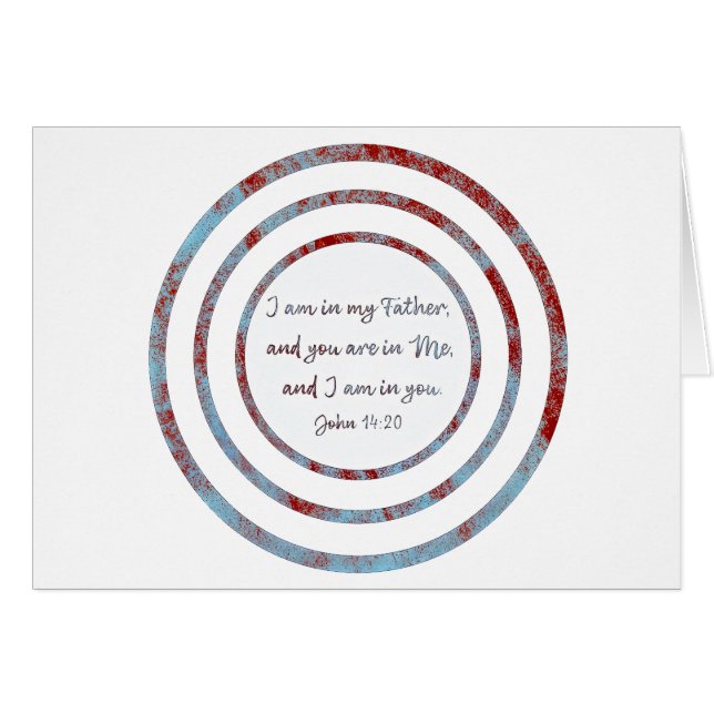I am in my father John 14:20 Cards (Front Horizontal)