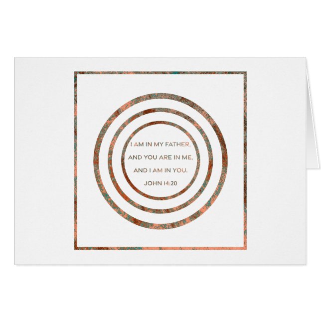 I am in my father John 14:20 Cards (Front Horizontal)