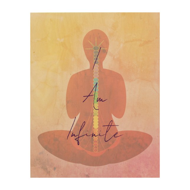 I Am Infinite Positive Affirmation Art Quote (Front)