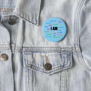 I Am Inspiration, Positive, Religious, Christian Button