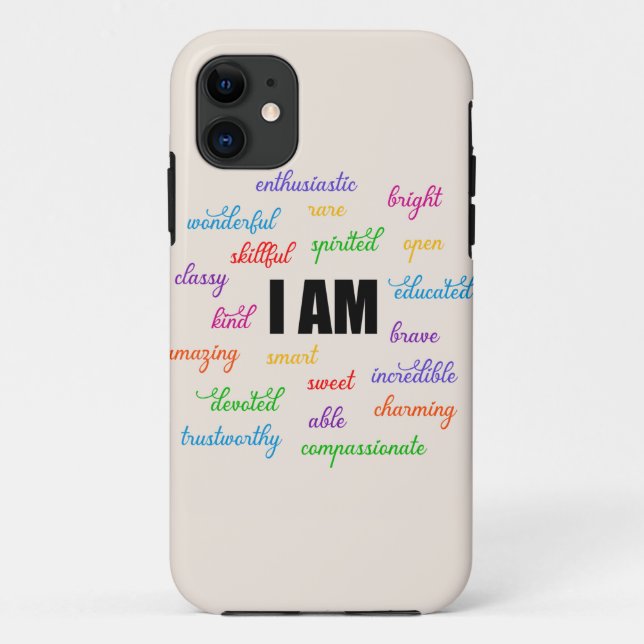 I Am Inspiration, Positive, Religious, Christian Case-Mate iPhone Case (Back)