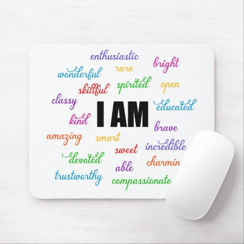 I Am Inspiration Positive Religious Christian Mouse Pad