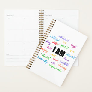 I Am Inspiration, Positive, Religious, Christian Planner