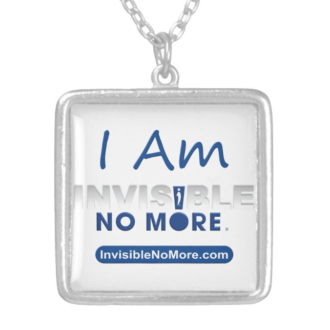 I Am Invisible No More - Square Necklace (Front)