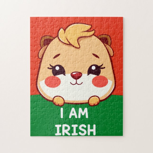I am Irish cute animal Jigsaw Puzzle (Vertical)