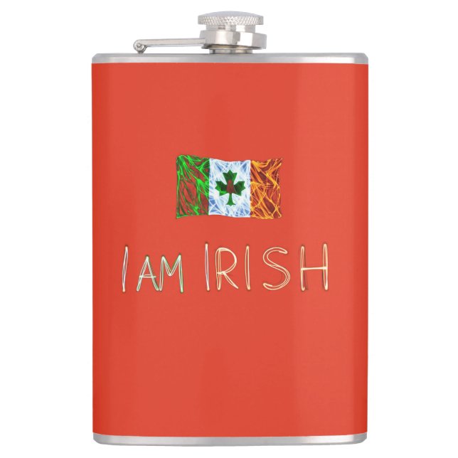 I am Irish Flask (Front)