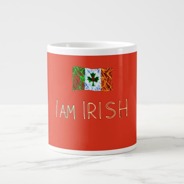 I am Irish Giant Coffee Mug (Front)