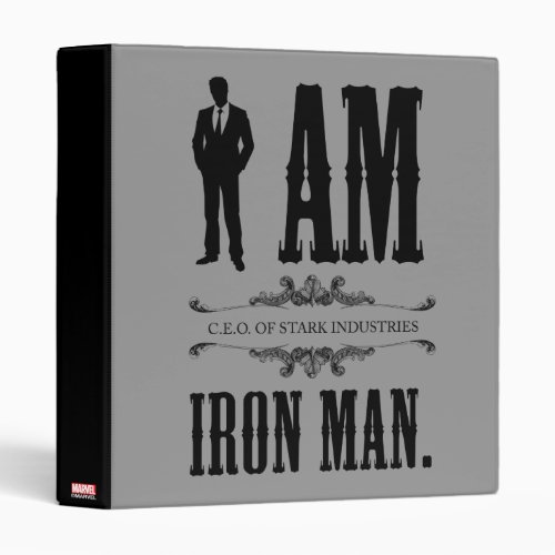 I Am Iron Man Binder