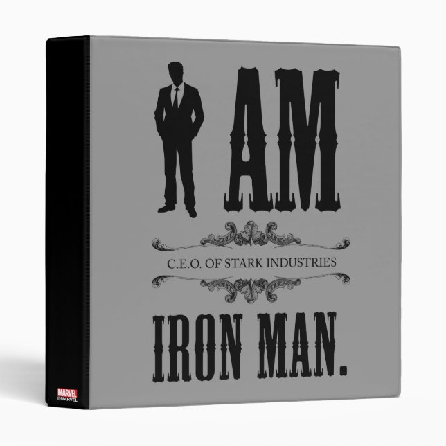 I Am Iron Man Binder (Front/Spine)