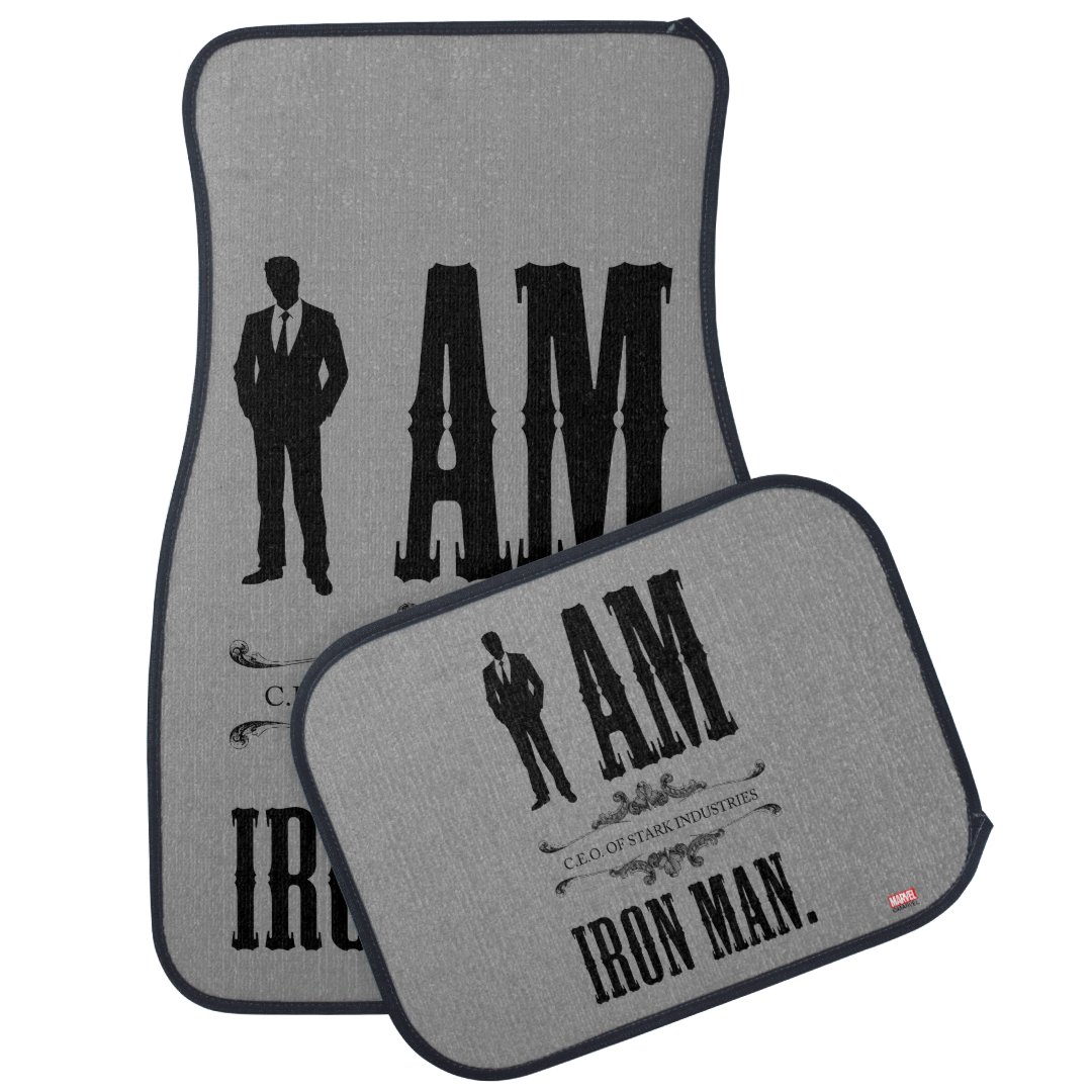 I Am Iron Man Car Mat Zazzle