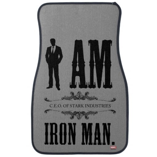 I Am Iron Man Car Mat Zazzle