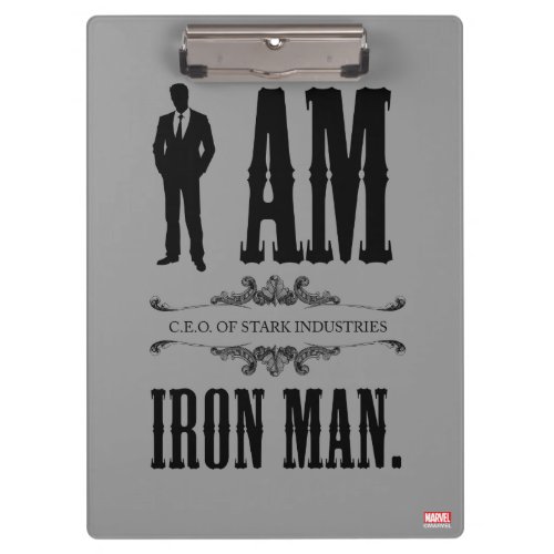 I Am Iron Man Clipboard